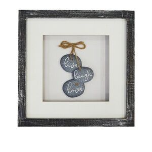 New View “Live, Love & Laugh” Framed Wall Art - 10”x10”